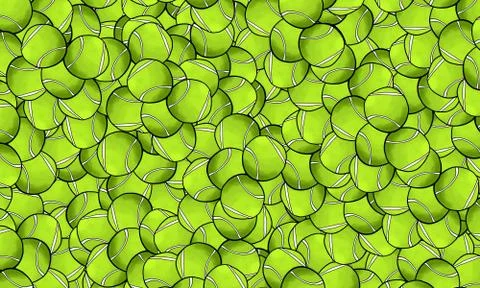 Tennis ball pattern Stock Illustration