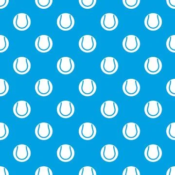 Tennis ball pattern seamless blue Stock Illustration