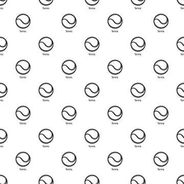 Tennis ball pattern vector seamless Stockillustratie