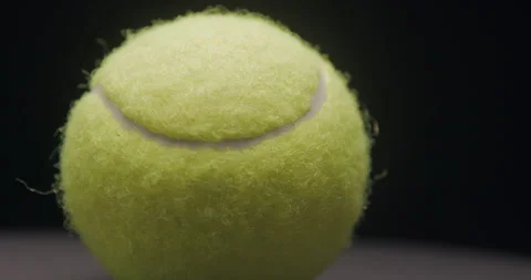 Tennis ball rotating studio Vídeo Stock 242930418