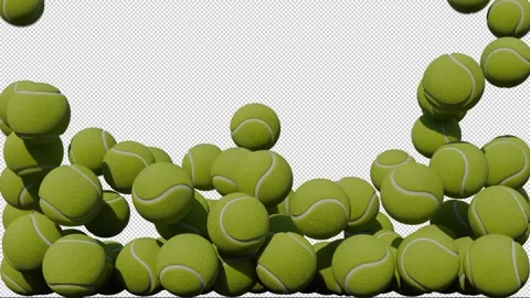 Tennis Balls Bouncing Stock Footage 341960701