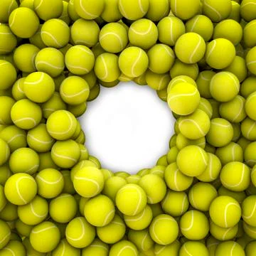 Tennis balls frame Stock-Illustration