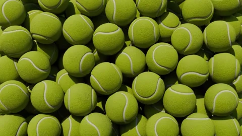 Tennis Balls Transition Stock Footage 341960658