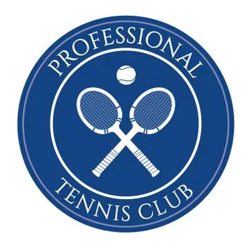 Tennis Club Badge Stock Illustration