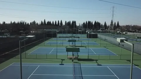 Tennis courts 스톡 동영상 132019381