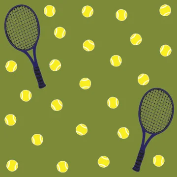 Tennis duel Illustrazione stock