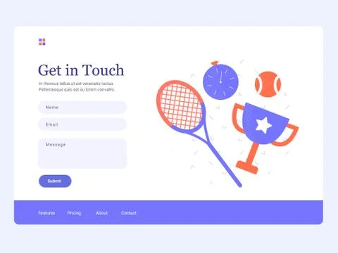 Tennis feedback page イラスト素材