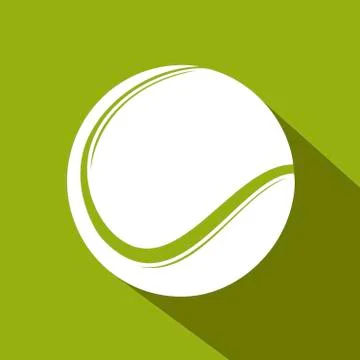 Tennis flat icon Stock Illustration