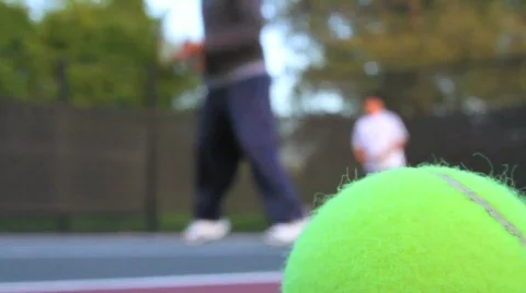 Tennis Game 1 Stock Footage