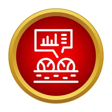 Tennis game performance analysis and statistics icon Ilustración de archivo