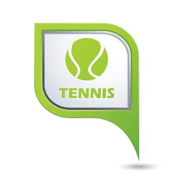 Tennis GREEN pointer Stock Illustration