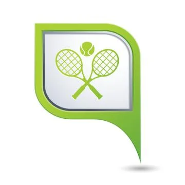 Tennis GREEN pointer Stock Illustration