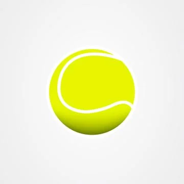 Tennis icon logo vector design Illustrazione stock