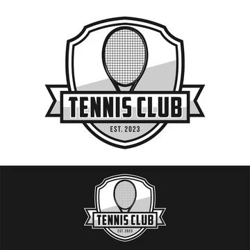 Tennis logo Illustrazione stock