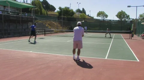 Tennis Match Stock Footage 526337