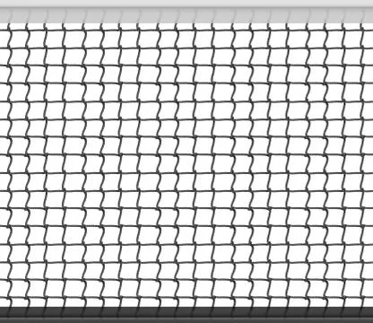 Tennis Net Horizontal Seamless Pattern Background. Vector Illustration Stock Illustration