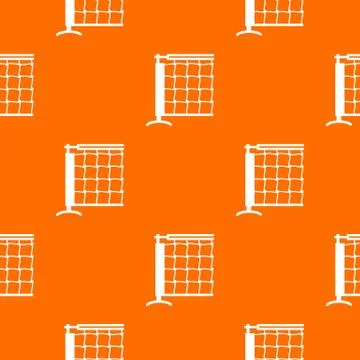 Tennis net pattern vector orange Stock Illustration