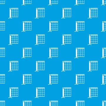 Tennis net pattern vector seamless blue Stock Illustration