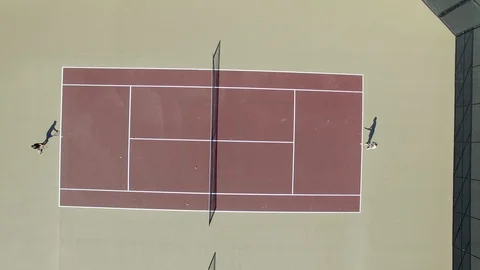 Tennis in the park Stock Footage 116909256