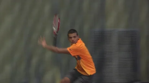 Tennis player in action Video stock 48318775