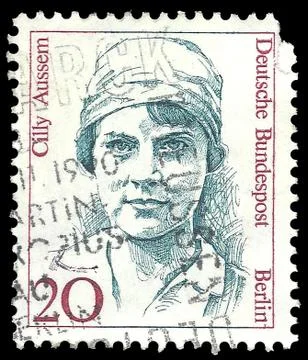 Tennis player Cilly Aussem Stock Illustration