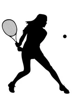 Tennis player Stock Illustration