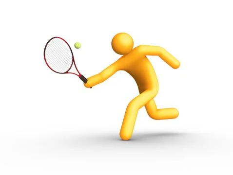 Tennis player Stock Illustration