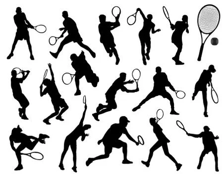 Tennis player  Stock Illustration
