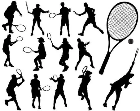 Tennis player Illustrazione stock