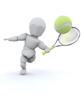Tennis player Stock Illustration