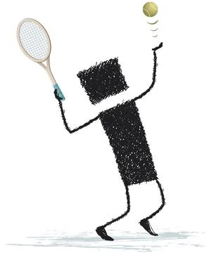 Tennis player Ilustración de archivo