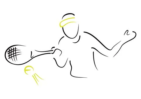 Tennis player Stock Illustration