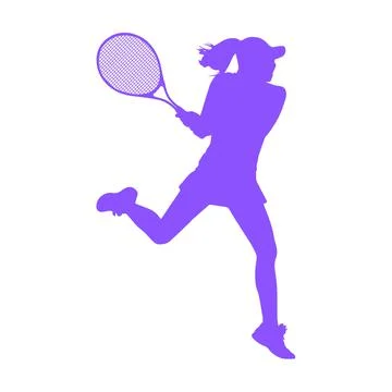 Tennis Player Illustrazione stock