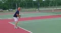 Tennis Player Overhead Smash HD Footage