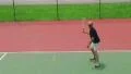 Tennis Player Volleys 02 HD Footage
