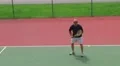 Tennis Player Volleys 02 HD Footage