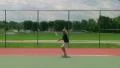 Tennis Player Volleys 03 HD Footage