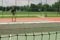 Tennis Player Volleys 04 Footage