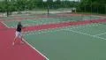 Tennis Player Volleys HD Footage