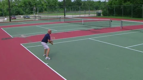 Tennis Player Volleys 動画素材 8608201