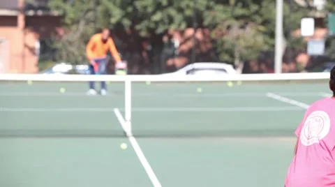 Tennis practice Video stock 44183811