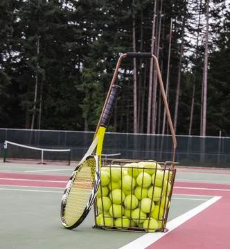 Tennis practice Foto stock