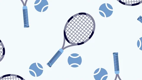 Tennis racket with a ball. Pattern. Slow motion Stock Footage 163516869