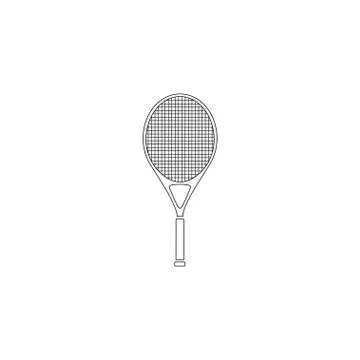 Tennis racket. flat vector icon Stock Illustration