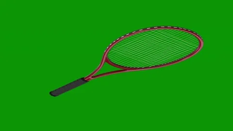 Tennis racket green background screen green screen animated chromakey background Stock Footage 314067718