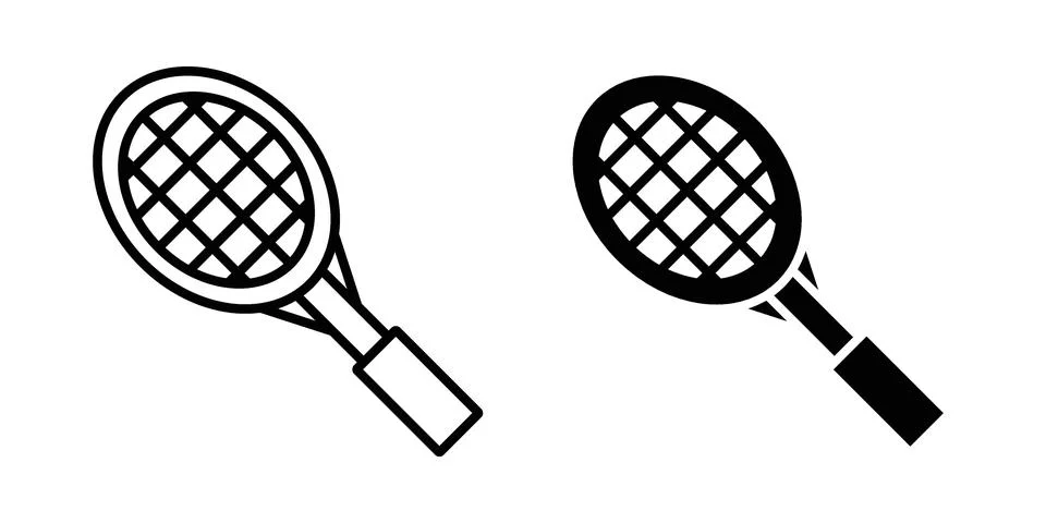 Tennis racket icon vector design. EPS10 Stock Illustration