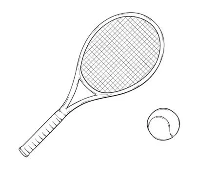 Tennis racket Stock Illustration