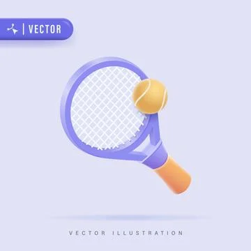 Tennis Racket Stock Illustration