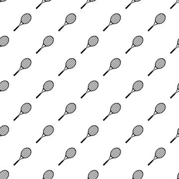 Tennis racket pattern seamless Stock Illustration