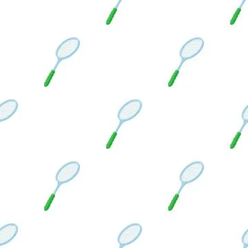 Tennis racket pattern seamless vector Stock Illustration